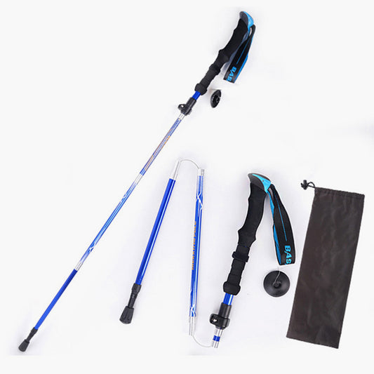 TOPKO Carbon Aluminum Alloy Five-Section Combined Telescopic Trekking Pole