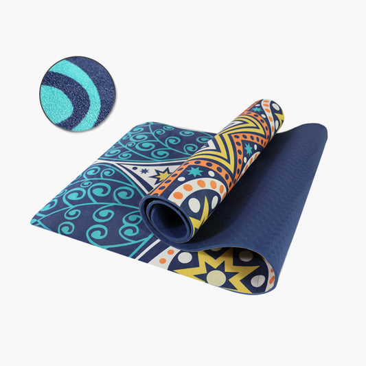 TOPKO Custom Print Suede TPE Yoga Mat